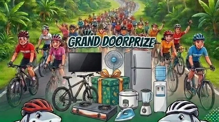 Komunitas Gowes Hiu Putih Gelar Gowes Merdeka Sambut HUT Ke-81 RI