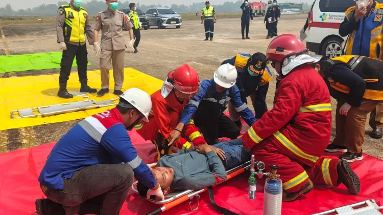 GM Bandara Tjilik Riwut: Latihan Penanganan Keadaan Darurat Agenda Dua Tahunan