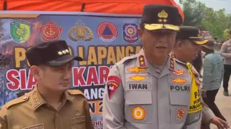Polda Kalteng Bersinergi dengan Pemko Palangka Raya Atasi Karhutla
