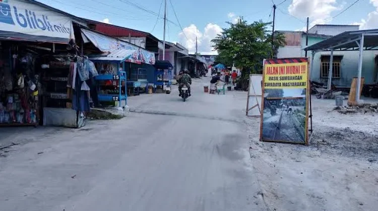 Gang Suka Damai Jalan Tembus Menuju Bandara Sudah Beraspal