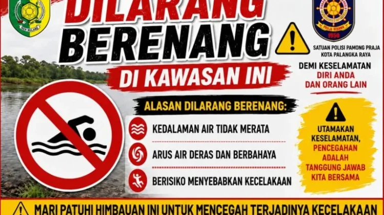 Lurah Petuk Katimpun Pantau Debit Air di Gosong Sungai Rungan