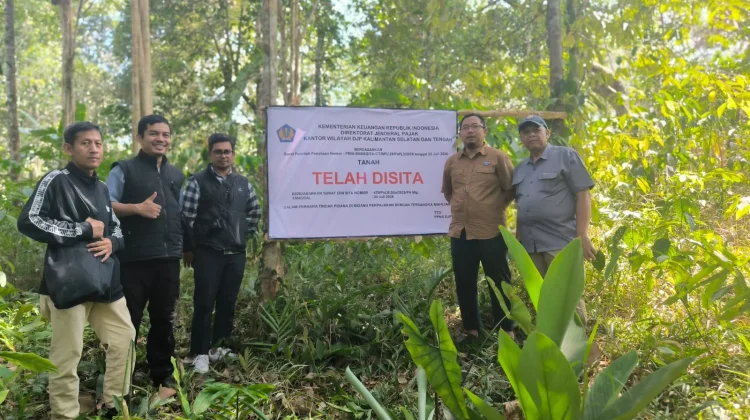 Penyidik Kanwil DJP Kalselteng Sita Lima Bidang Tanah Tersangka Kasus Perpajakan