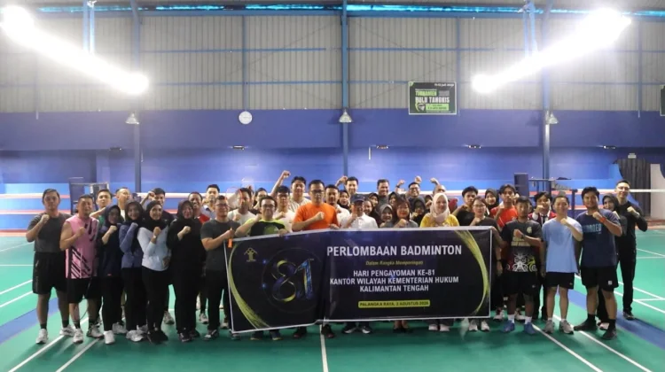 Semarak Hari Pengayoman, Gelar Turnamen Badminton Antar Pegawai