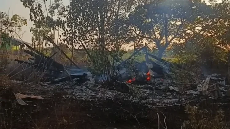 Bangunan Sarang Walet di Jalan Hiu Putih Terbakar akibat Karhutla