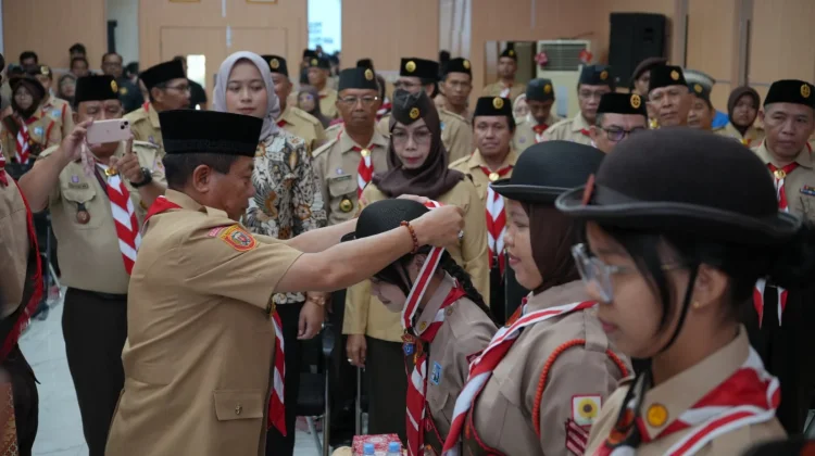 Bupati Kapuas Lantik Pramuka Garuda dan Lepas Kontingen Jambore Nasional XII 2026