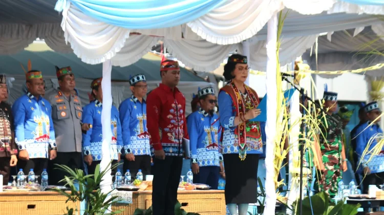 HUT Bartim, Sekda Kalteng Pimpin Upacara di Kantor Bupati