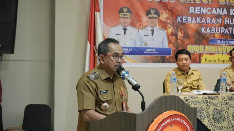 Antisipasi Kemarau Panjang, Pemkab Kapuas Perkuat Rencana Kontinjensi Karhutla