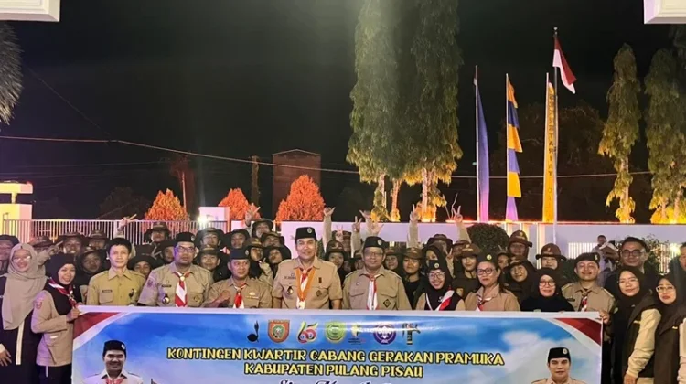 Lepas Kontingen Jamnas XII, Wabup Pulang Pisau Pesan Jaga Nama Baik Daerah