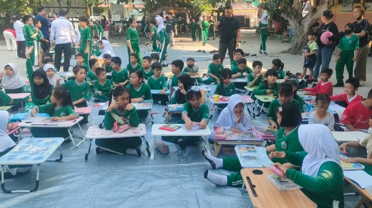 Lomba Mewarnai Tingkat SD Semarakkan HUT ke-81 Kemerdekaan RI