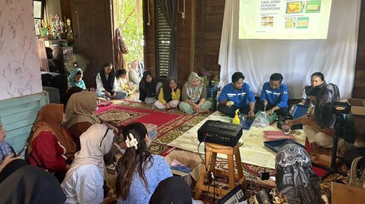 Dosen UPR Sukses Terapkan Sistem Hidroponik Vertikultur Pipa Tower di Pahandut