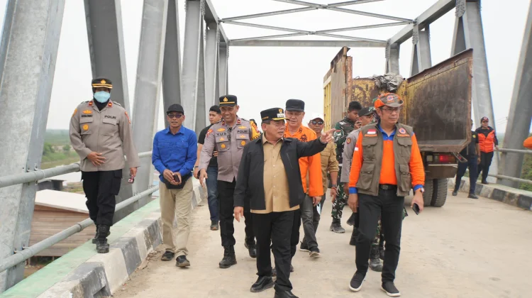 Bupati Kapuas Meninjau Beberapa Wilayah Terdampak Karhutla