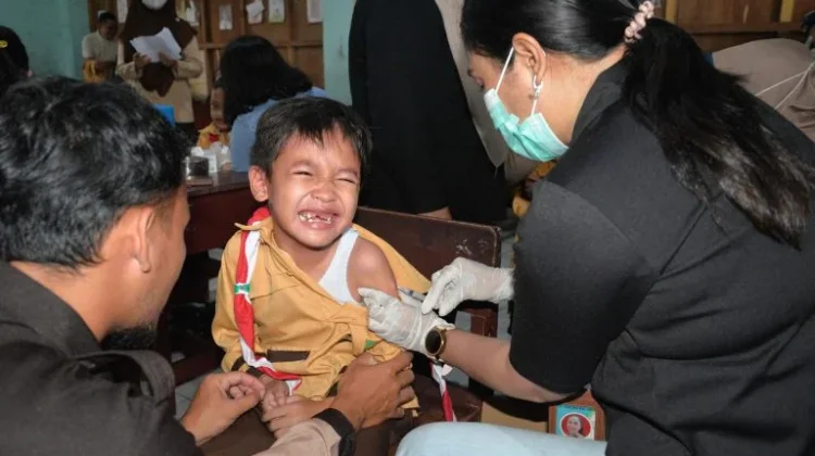 Puskesmas Bukit Hindu Laksanakan Bulan Imunisasi Anak Sekolah