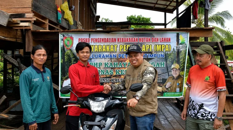 Superman Karhutla Palangka Raya Dapat Motor dari Gubernur Kalteng