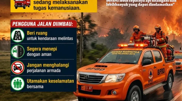 BPBD: Masyarakat Wajib Memberikan Jalan Kepada Armada Satgas Karhutla