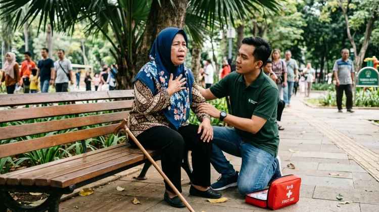 5 Langkah Pertolongan Pertama saat Seseorang Sesak Napas