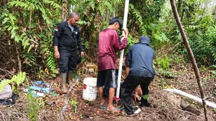 Karhutla Meluas, Sumur Bor Dibangun di Kelurahan Marang
