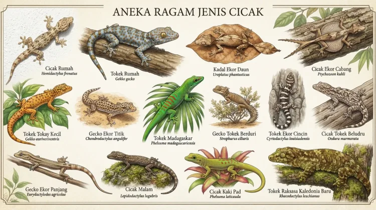 Mengenal Keanekaragaman Jenis Cicak di Sekitar Kita