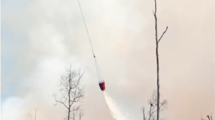 Kobar Kerahkan Helikopter Water Bombing Atasi Karhutla