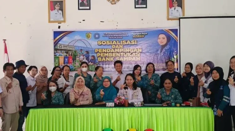 DLH Palangka Raya Sosialisasi Pembentukan Operasional Bank Sampah di Bukit Batu