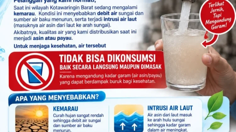 Tercampur Asin, Kualitas Air Kobar Hanya Bisa MCK