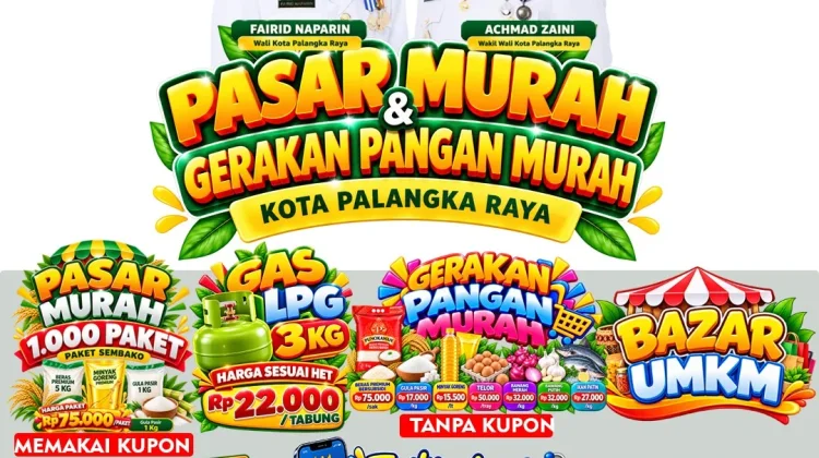 Pemko Palangka Raya Jadwalkan Pasar Murah di Kelurahan Kereng Bangkirai