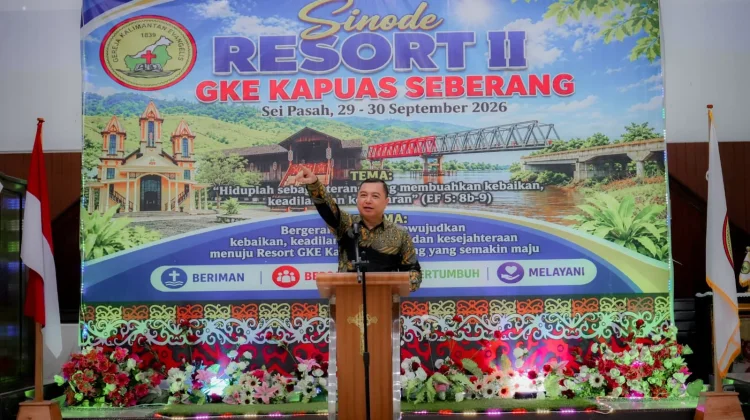 Wakil Bupati Kapuas Buka Sinode Resort II GKE Kapuas Seberang