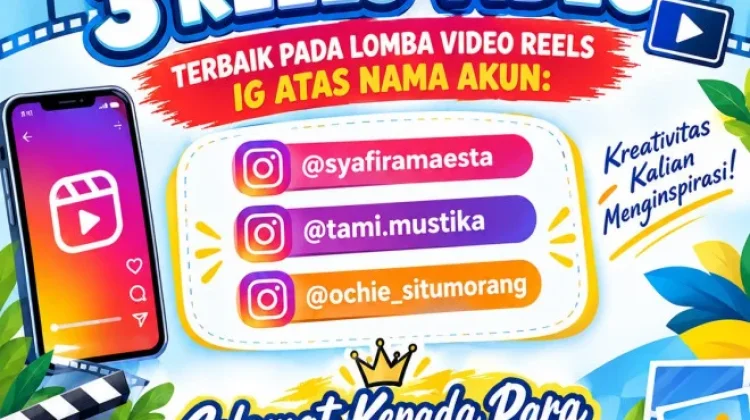 Dispursip Kobar Umumkan Tiga Pemenang Lomba Video Reels Festival Literasi 2026