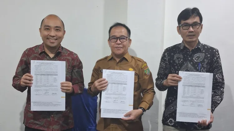 KPP Pratama Muara Teweh Bersama Mitra Kerja Tandatangani Rekonsiliasi