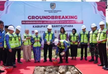 Bupati Barut Lakukan Groundbreaking Pelebaran Jalan Muara Teweh