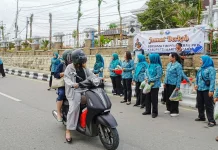 TP-PKK Barut Bagikan 200 Paket Sayur dan Telur