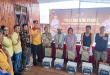Bentuk Empati, Polda Kalteng Gelar Aksi Bakti Sosial di Lokasi Kebakaran