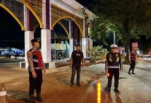 Pengamanan Tarawih di Tiga Masjid Wilayah II Palangka