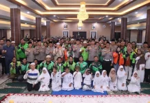 Kapolda Kalteng Buka Puasa Bersama Aliansi Ojek Online se-Kalteng