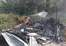 Warung Kopi Lingkar Luar Palangka Raya Terbakar