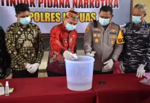 Polisi Musnahkan Narkoba di Polres Kapuas