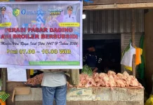 Pemko Palangka Raya Gelar Operasi Pasar Ayam Broiler Kendalikan Lonjakan Harga