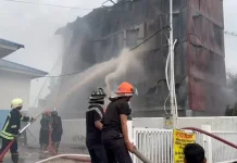 Diduga Korsleting Listrik, Gedung Walet Ludes Terbakar