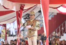 Gubernur Kalteng Pimpin Upacara HUT Kapuas ke-220