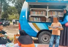 Dispursip Kobar Dekatkan Literasi lewat Mobil Perpustakaan Keliling di Area CFD