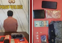 Pengedar Sabu di Kota Besi di Ringkus, 4 Paket Narkoba Disita