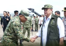 Pangdam XXII Tambun Bungai Sambut Kunjungan Menhan, Pastikan Keamanan Satgas PKH