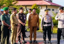 Wakil Bupati Barito Utara Sambut Kunjungan Wakpolda Kalteng