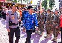 Antisipasi Ancaman El Nino Godzilla, Sekda Barut Apel Gelar Pasukan Karhutla