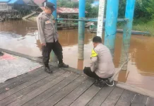 Polsek Bukit Batu Imbau Debit Sungai Rungan Meningkat