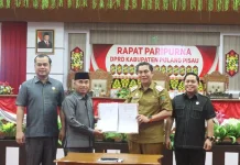 Wabup Hadiri Paripurna, DPRD Pulang Pisau Sampaikan Rekomendasi LKPj 2025