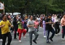 Peringati May Day 2026, Pemkab Pulang Pisau Gelar Senam Bersama Pekerja