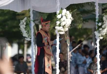 Upacara Peringatan Hardiknas Tingkay Provinsi Kalteng, Wamen Bacakan Sambutan