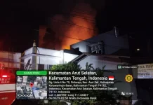 Kebakaran Ruko di Jalan Kawitan, Damkar Kobar Bergerak Cepat Padamkan Api