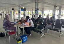 Angkasa Pura Indonesia Gelar Donor Darah di Bandara Tjilik Riwut Palangka Raya