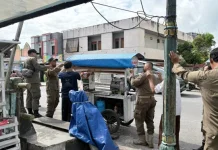 Satpol PP Kobar Tertibkan PKL di Kawasan Fasilitas Publik